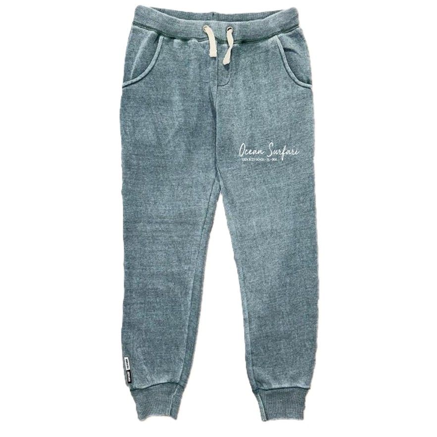 O/S SCB Kids Cuff Bottom Sweatpants - Dark Sage