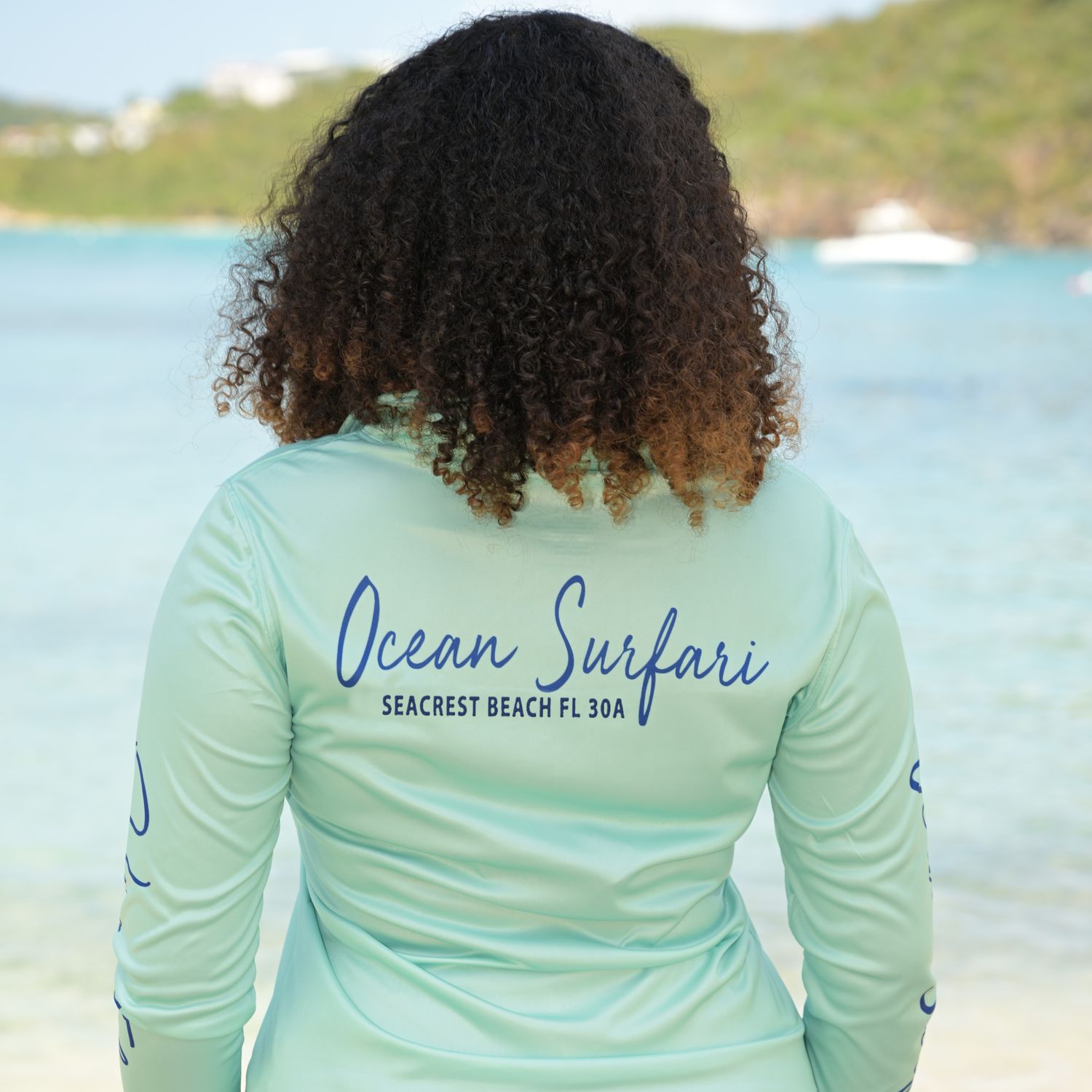 OS SCB SPF 50+ Perf 1/4 Zip  Lad LS Mint SB