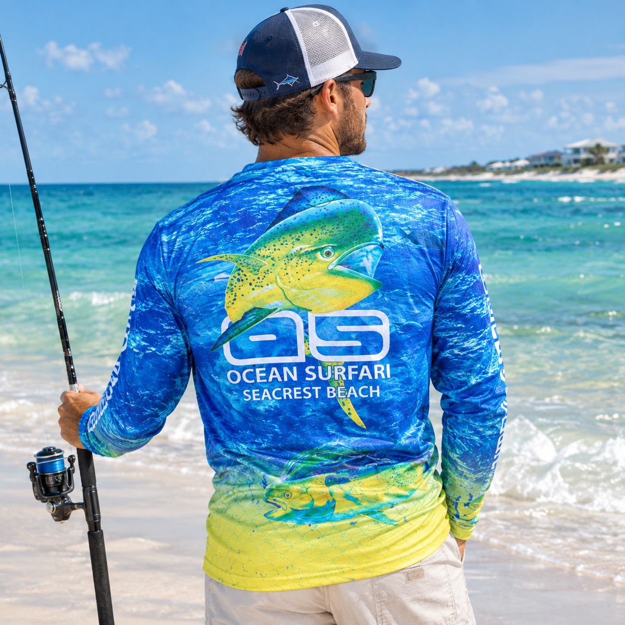 OS SPF 50+ Perf Men's LS SCB Mahi