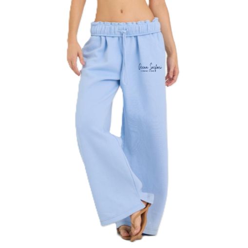 Ladies USVI Essential Fleece Sweatpants - Blue Cloud