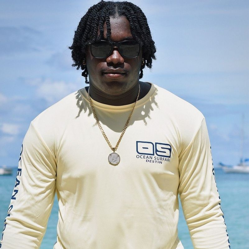 O/S DESTIN SPF 50+ Perf Men's LS Canary