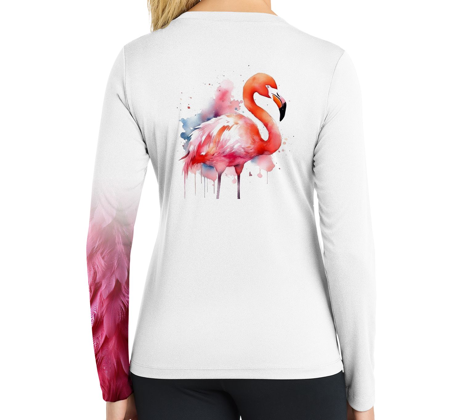 O/S DESTIN SPF 50+ Performance Lad LS Flamingo