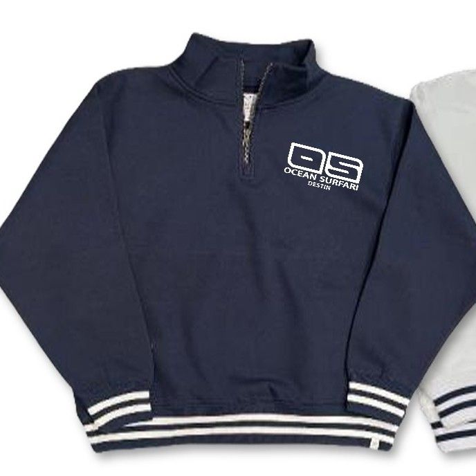 OS DESTIN Men's College 1/4 Zip - Navy