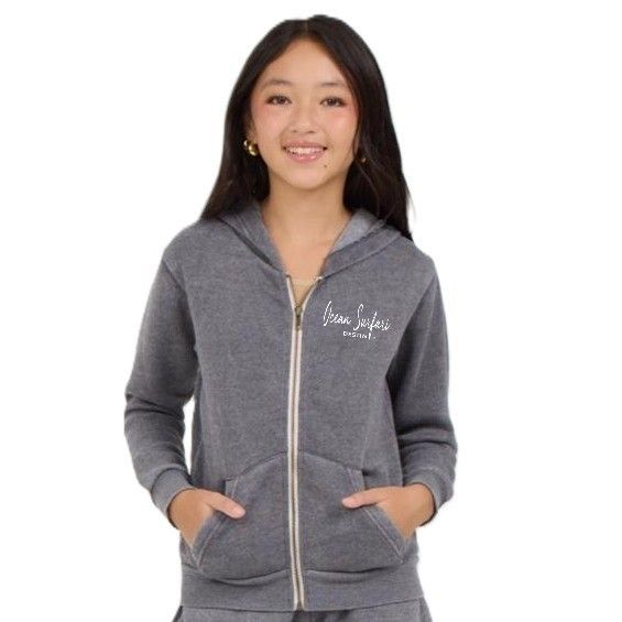O/S DESTIN Toddler Burnout F/Z Hoodie - Steel Grey