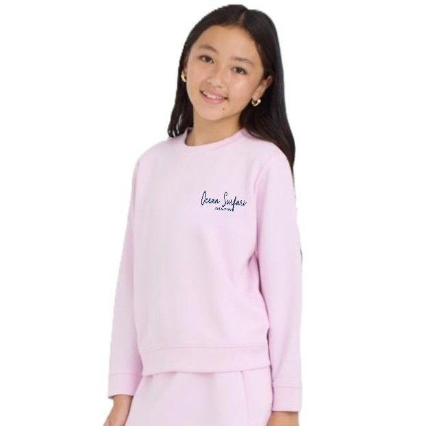 O/S DESTIN Kids Cloud Fleece Crew - Paradise Pink