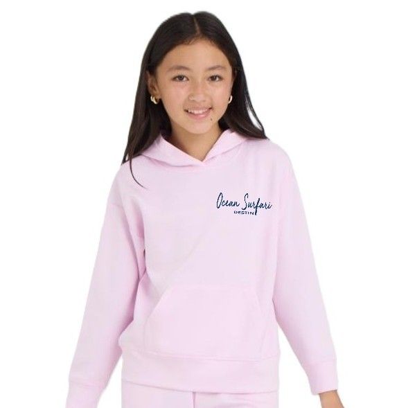 O/S DESTIN Kids Cloud Fleece Hoodie - Paradise Pink