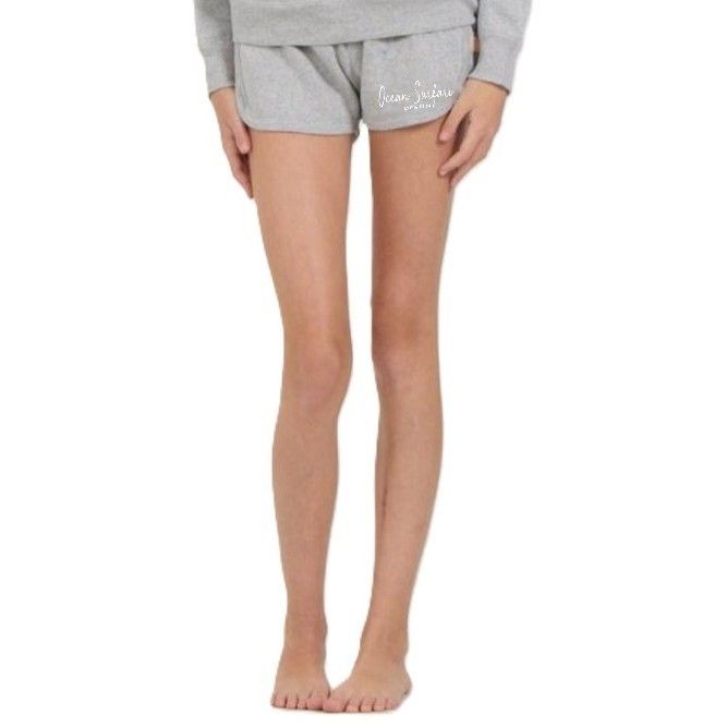 O/S DESTIN Kids HTR Fleece Shorts w/Twill Tape - Grey