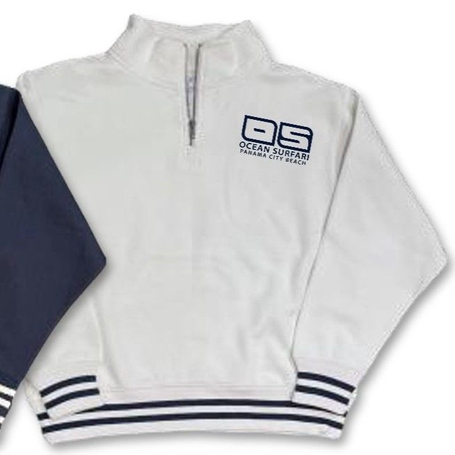 OS PCB Men's College 1/4 Zip - White