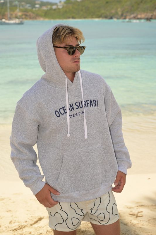 O/S DESTIN PO Hoodie Salt &amp; Pepper