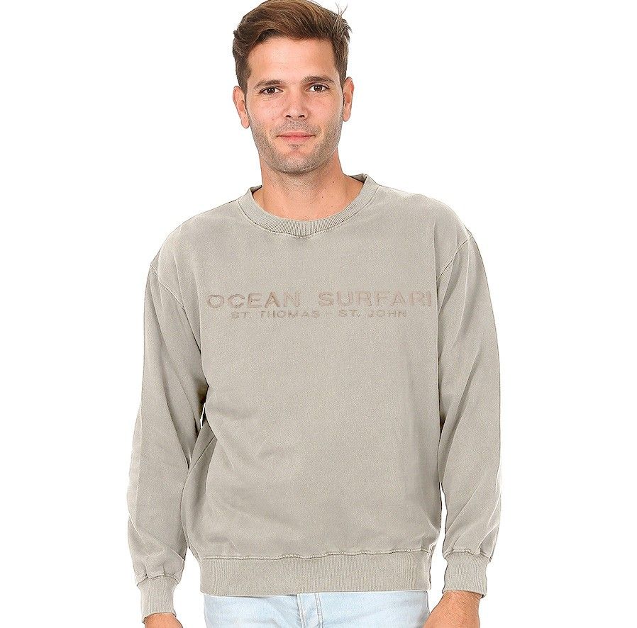 O/S USVI Garment-Dye Crew Neck Oyster