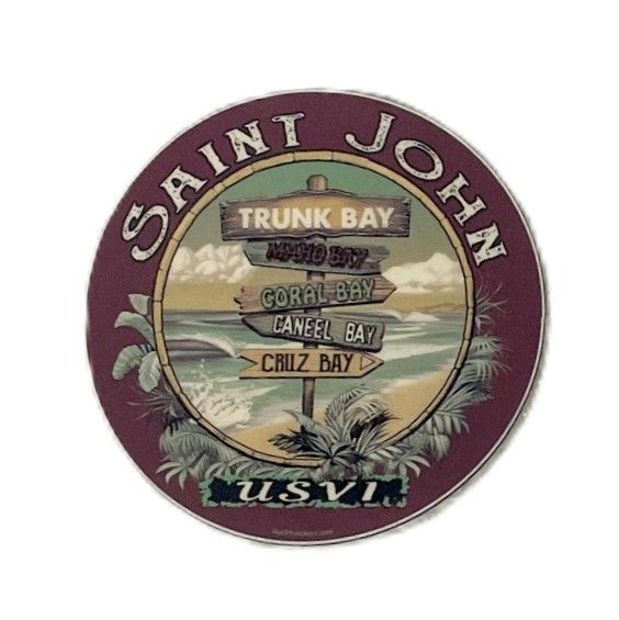 MAGNET - Injunction Beach Sign - STJ