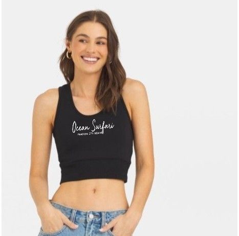 Ladies PCB Cloud Fleece Racer Tank Black