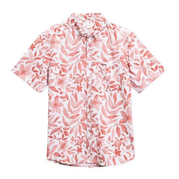 Men's Watercolor Turtle Buttondown Shirt
