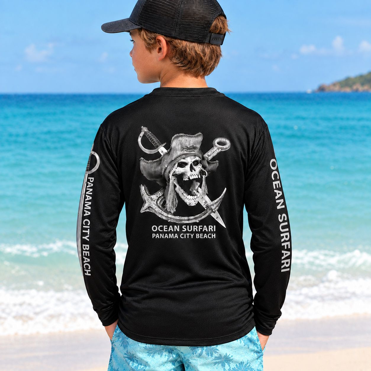 OS PCB SPF 50+ Perf Youth LS Barnacle Bill