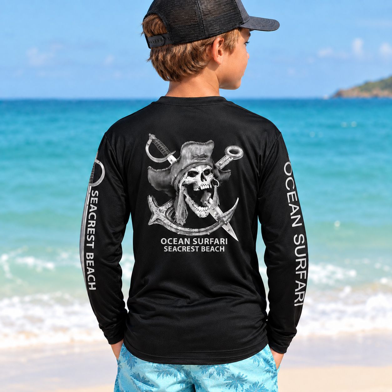 OS SCB SPF 50+ Perf Youth LS Barnacle Bill