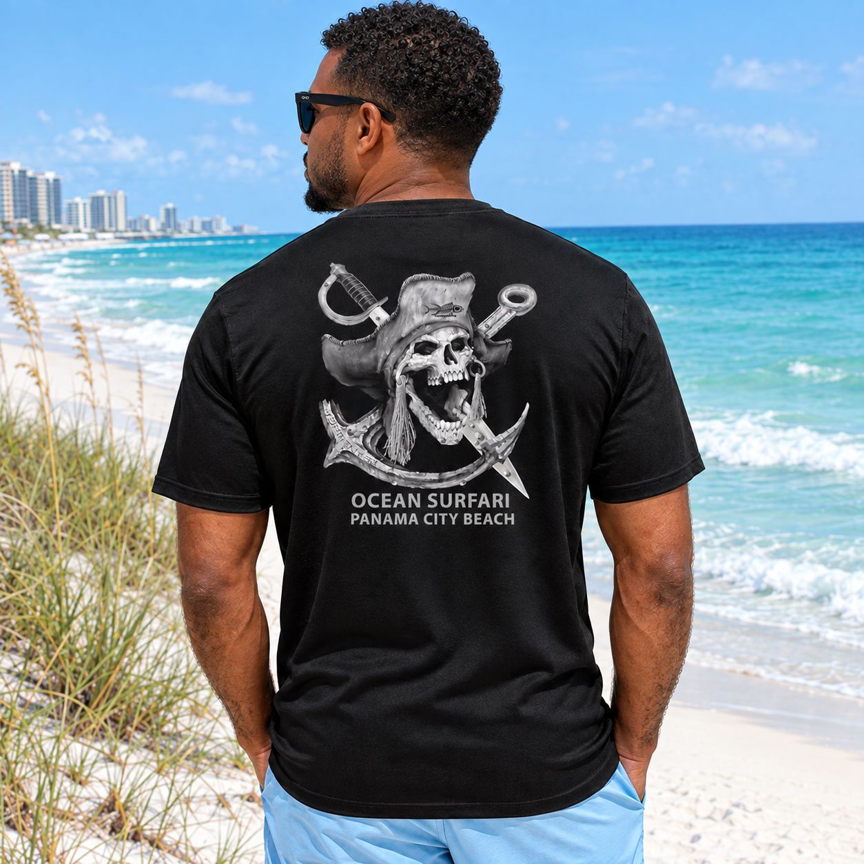 OS PCB SPF 50+ Perf Men's SS Barnacle Bill BLK