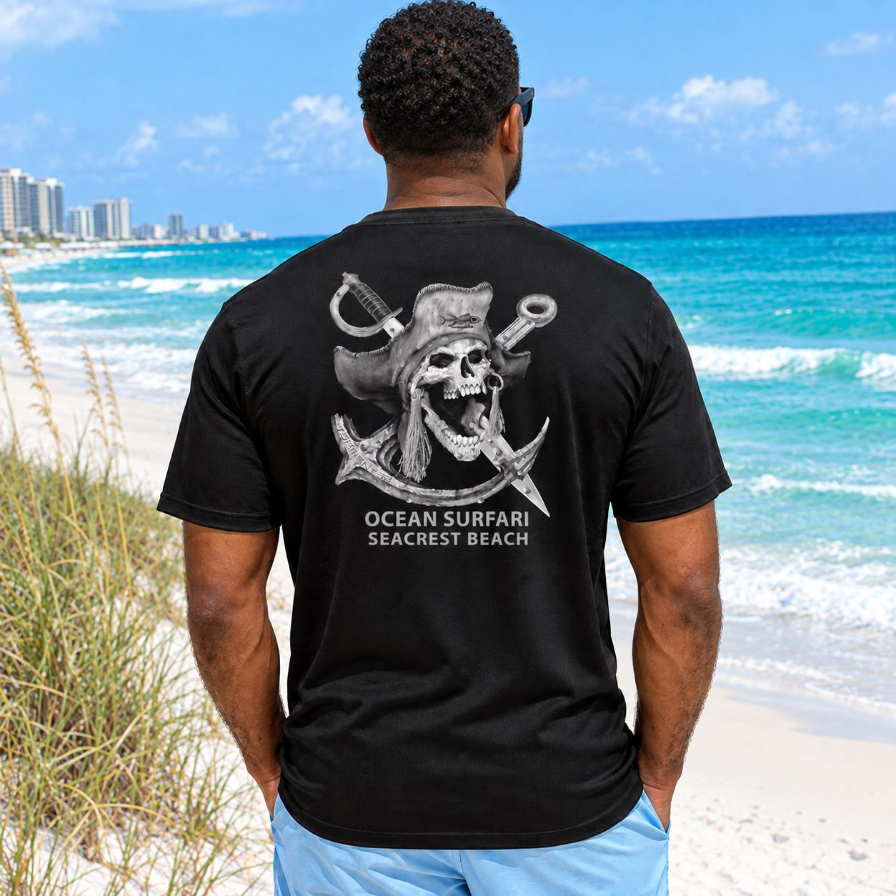 OS SCB SPF 50+ Perf Men's SS Barnacle Bill BLK