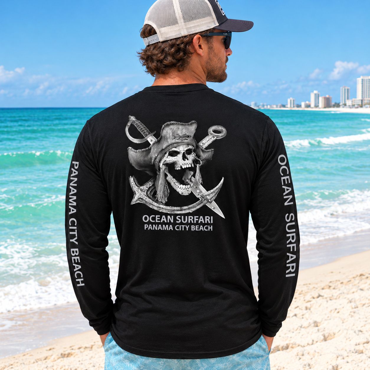 OS PCB SPF 50+ Perf Men's LS Barnacle Bill