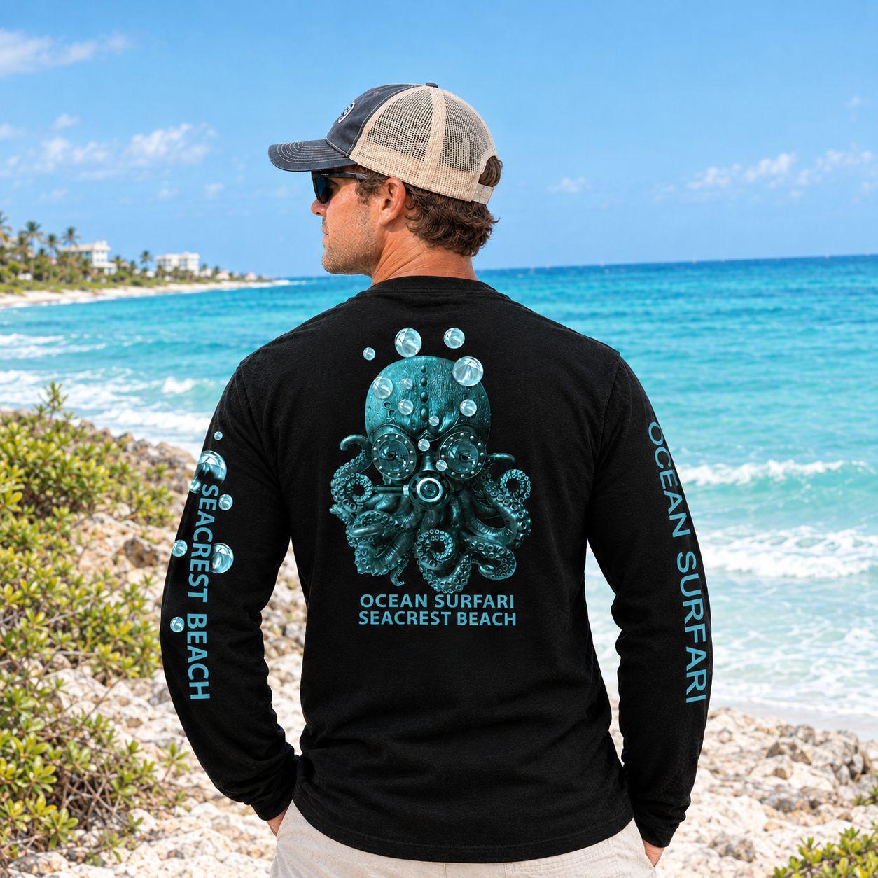 OS SCB SPF 50+ Perf Men's LS Kraken