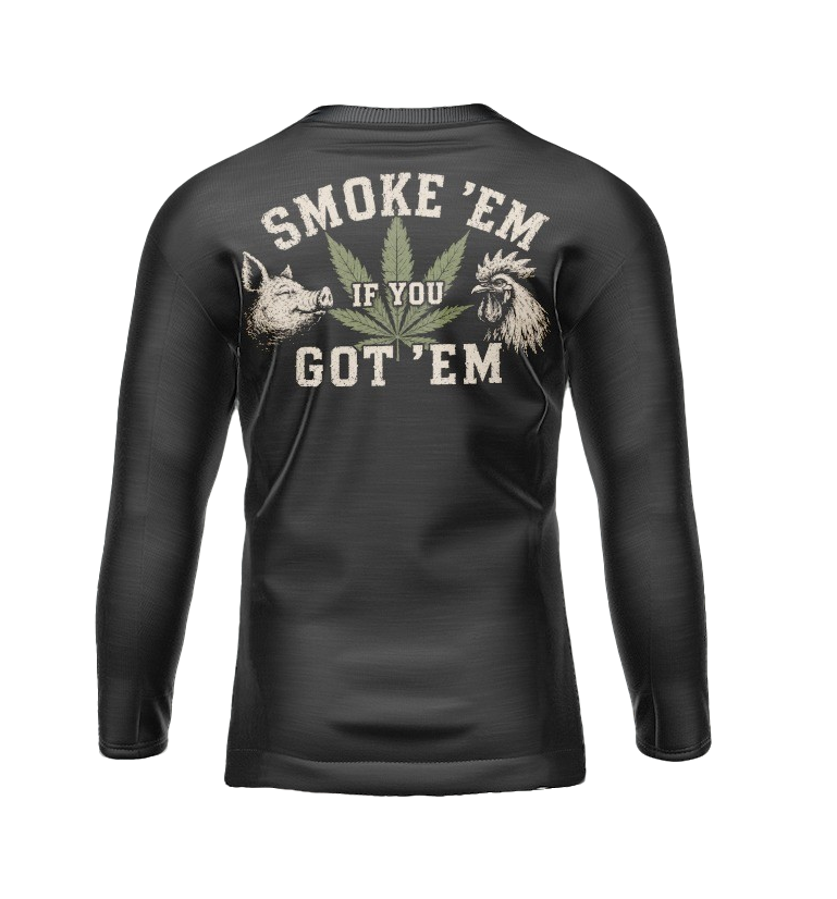 OS USVI SPF 50+ Perf Men's LS Smoke Em SB