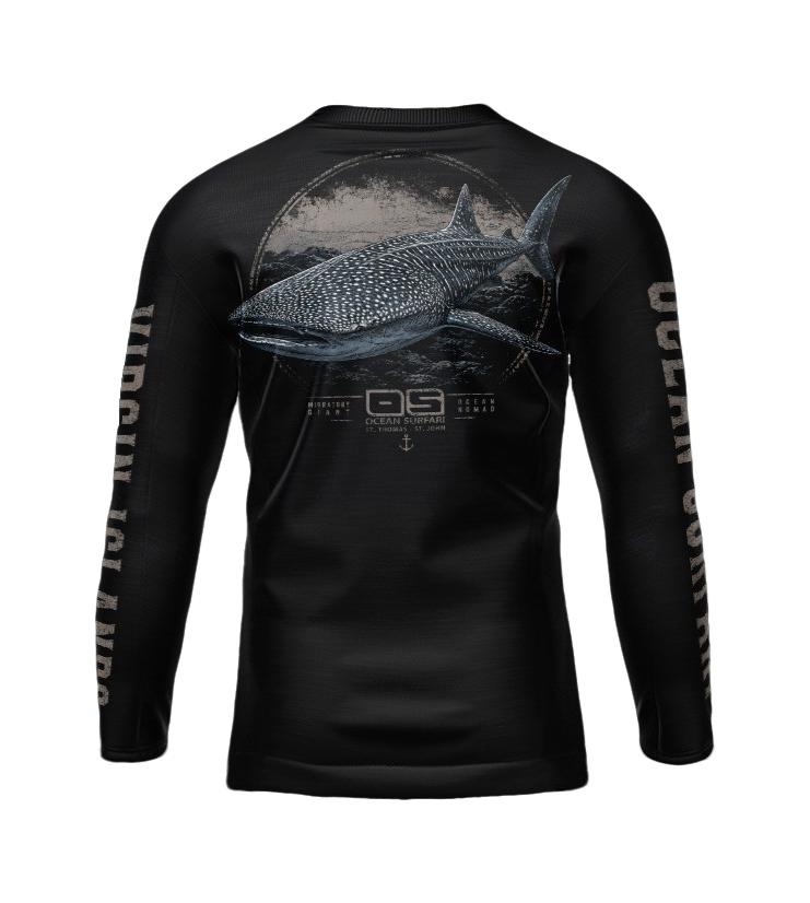 OS USVI SPF 50+ Perf Men's LS Whale Shark SB