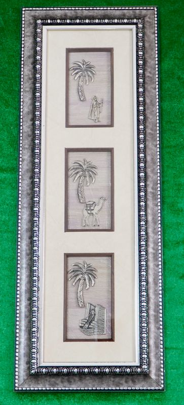 Muurkunst silver frame
