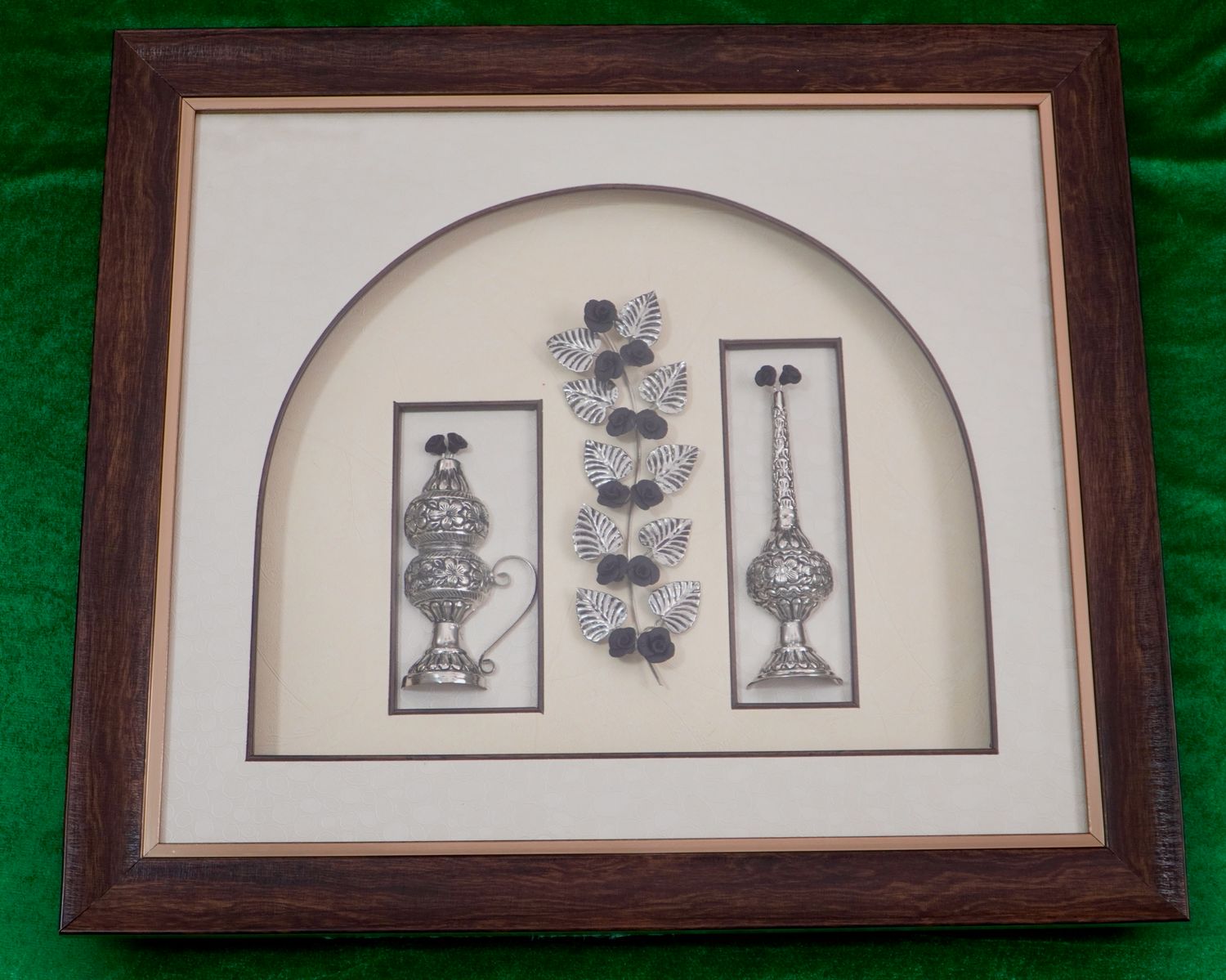 Muurkunst (Bruin frame)