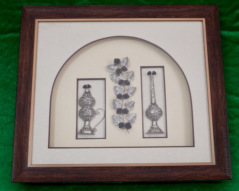 Muurkunst (Bruin frame)