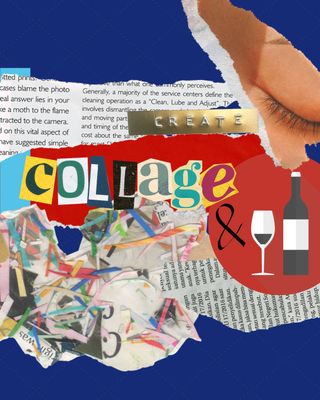 Collage- en wijnavond voor groepen Collage- en wijnavond voor groepen