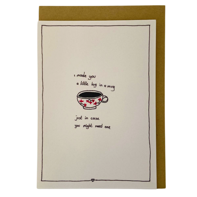 I made you a little hug in a mug, kaartje Emma Nieke