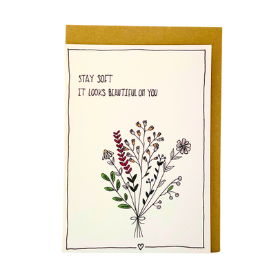 Stay soft, kaartje Emma Nieke