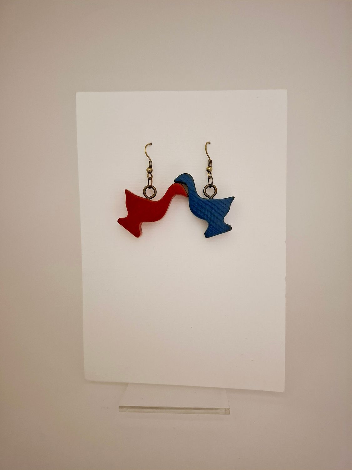 Ganzenbord-oorbellen