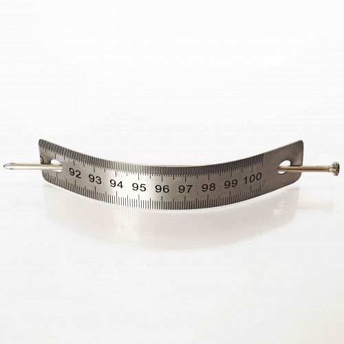 crazyclage haarspeld inox meetlat en breinaald 11 cm