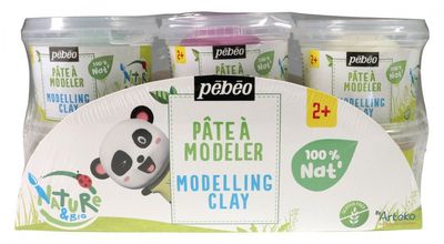 Knutselpakket voor kinderen vanaf 2 jaar | Pebeo 100% Natuurlijke Boetseerklei