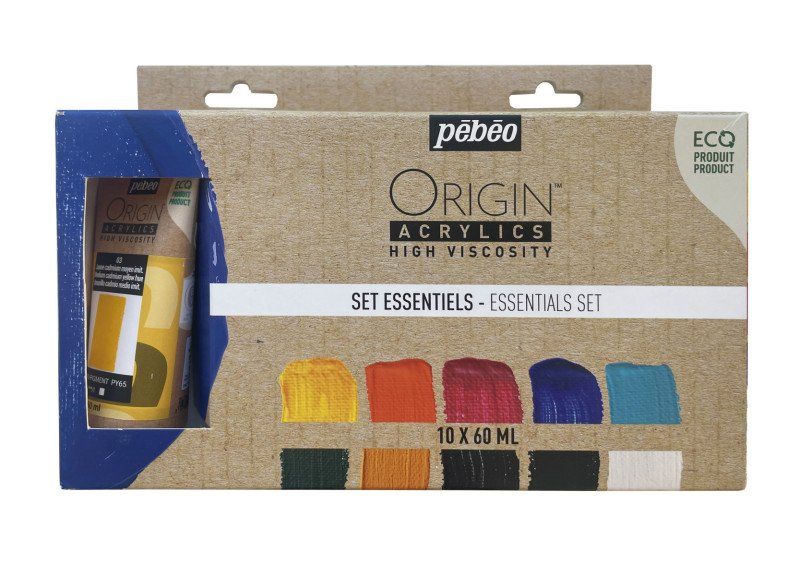 Acrylverf set | Pebeo 'essentials' set 10 x 60 ml