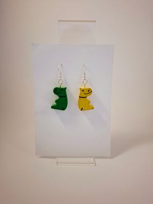 Nijlpaard-oorbellen