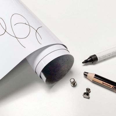 Groovy magnets magneetbehang wit whiteboard RESTstuk  230 x 62 cm