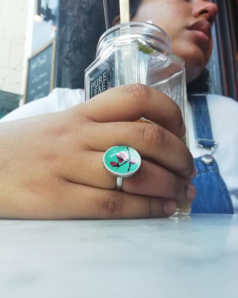 Crazyclage zilveren ring Arizona blik