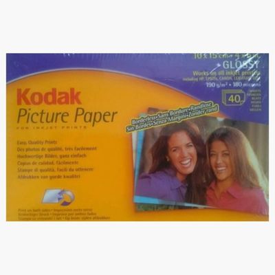 Kodak fotopapier 10x15 cm glossy 40 st