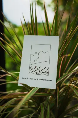 Tussen de wolken, kaartje Emma Nieke