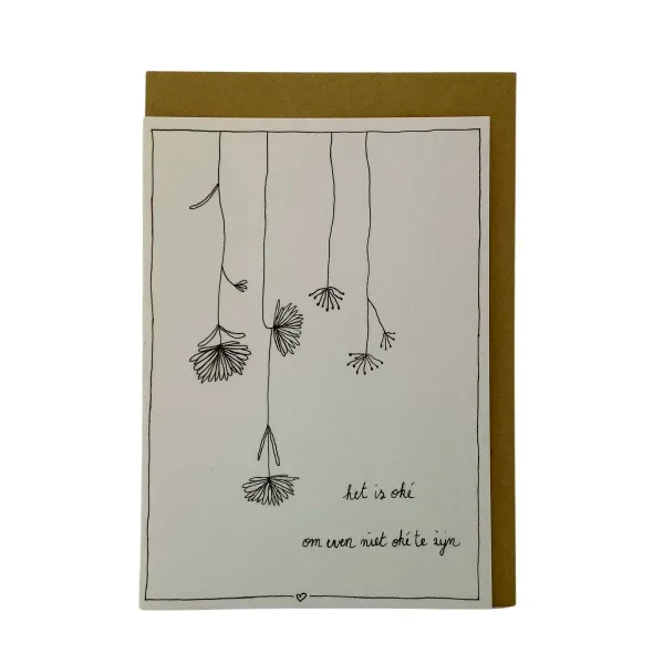 Het is oké om even niet oké te zijn, kaartje Emma Nieke