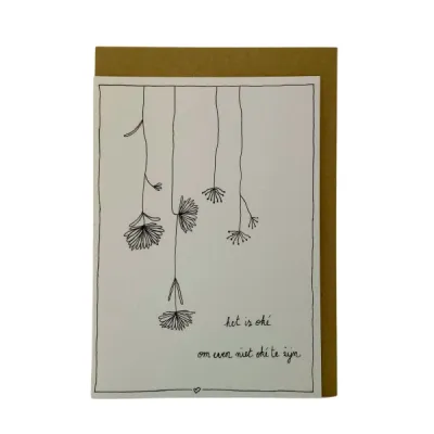 Het is oké om even niet oké te zijn, kaartje Emma Nieke