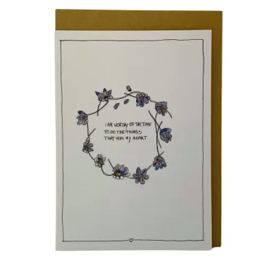 I am worthy of time, kaartje Emma Nieke