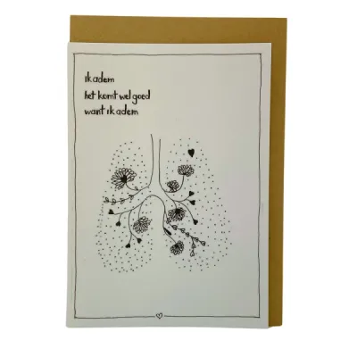 Ik adem, kaartje Emma Nieke