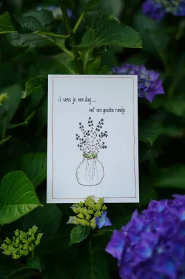 Ik wens je een dag met een gouden randje, kaartje Emma Nieke