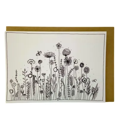 Bloemen, kaartje Emma Nieke