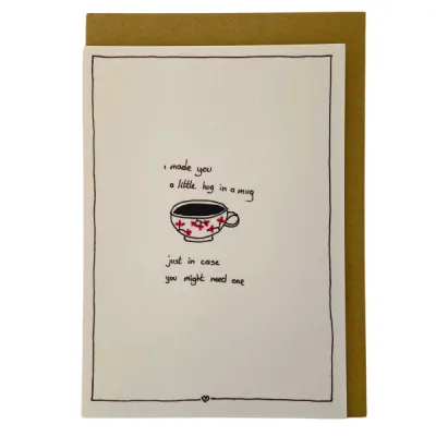 Little hug in a mug, kaartje Emma Nieke