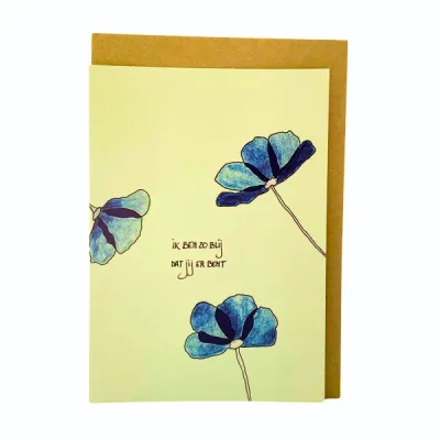 Ik ben zo blij dat jij er bent, kaartje Emma Nieke