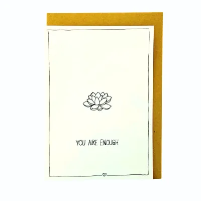 You are enough, kaartje Emma Nieke You are enough, kaartje Emma Nieke