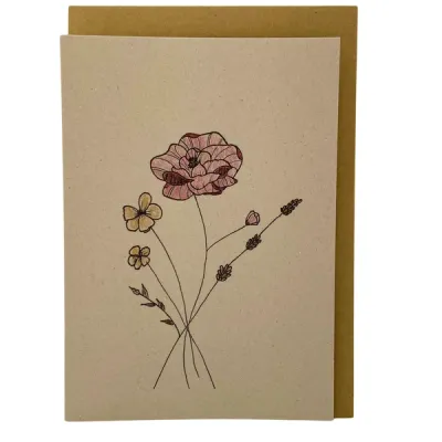 Bloemen, kaartje Emma Nieke
